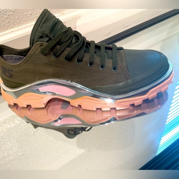 adidas Other - Raf Simons Green and Pink adidas Originals Edition RS Detroit Runner Sneakers